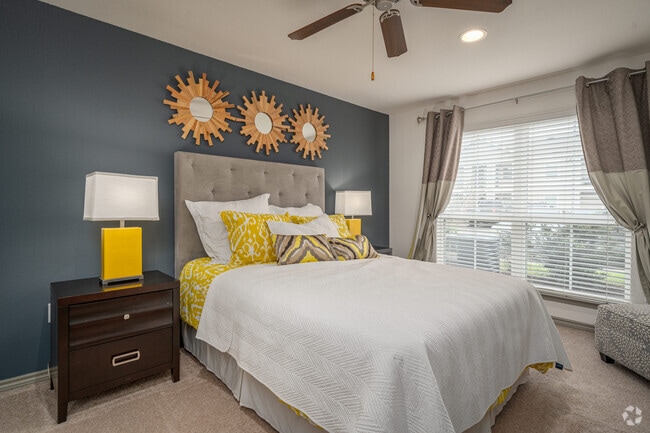 2BR, 2BA with Study - 1,108SF - Primary Bedroom