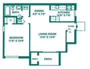 style A one bedroom
