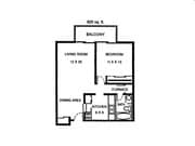 1BR/1BA