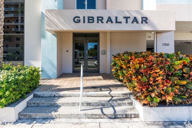 2350 SW 27th Ave entrance - Gibraltar Apartments