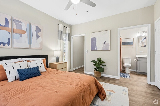 2BR, 2BA - 1,204SF - Primary Bedroom