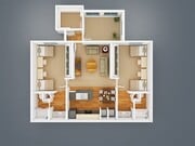2 Bed, 2 Bath (Shared)