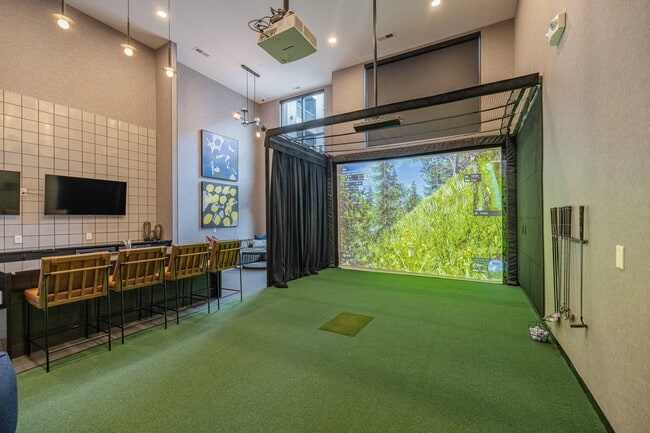 Golf Simulator Bay - Practice golf year-round from the convenience of home.
