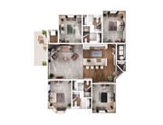 4x4 B - 4 Bed _ 4 Bath