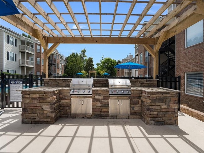 Outdoor grilling area