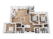 C2 floor plan Parks at Hunters Creek