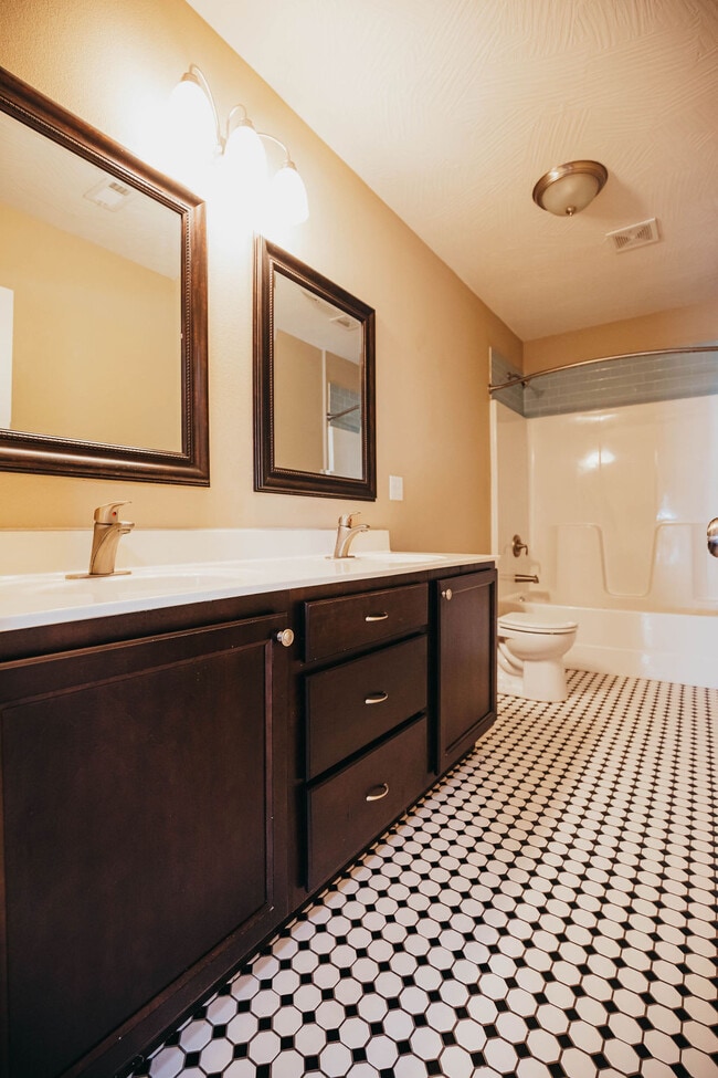 Unit B - Bathroom - Walnut Home - Behind Greek Row!