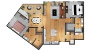 2 habitaciones, 1394 m²