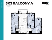 3x3 Balcony A