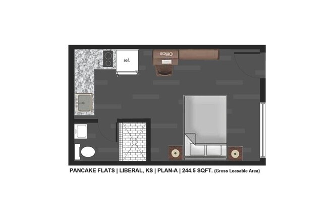 Pancake Flats in Liberal