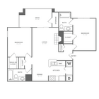 The Grayson | 2 bed 2 bath | 1000 sq ft