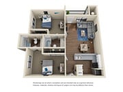 B1: 2BD | 2BA | 860 SF