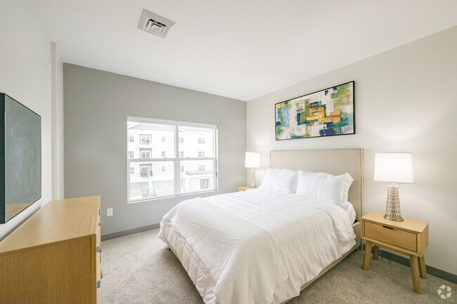 2BR, 2BA - 1,140SF - Primary Bedroom