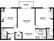 2BR/2BA
