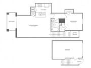 Delray One Bedroom One Bath (829 SF)