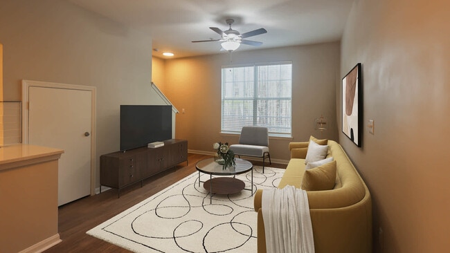Living Room with Hard Surface Flooring