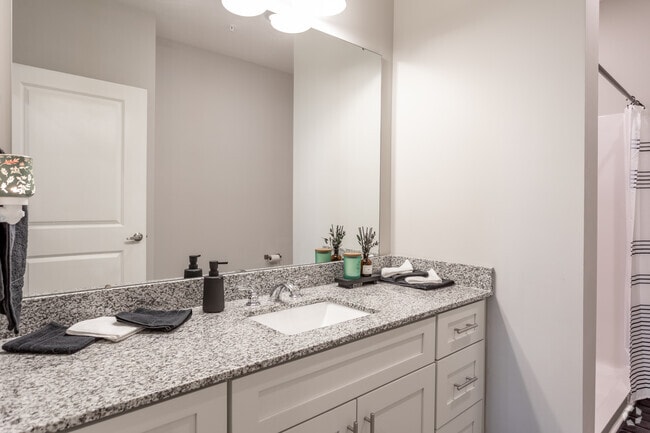 2BR, 2BA - 1,087SF - Primary Bathroom
