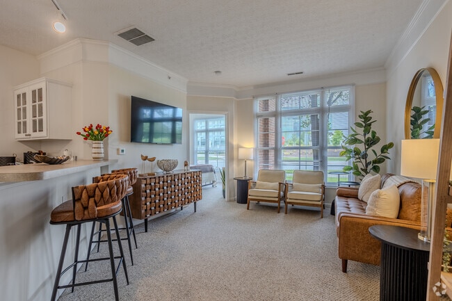 1BR, 1BA - 611SF - Living Room - Fisher Commons