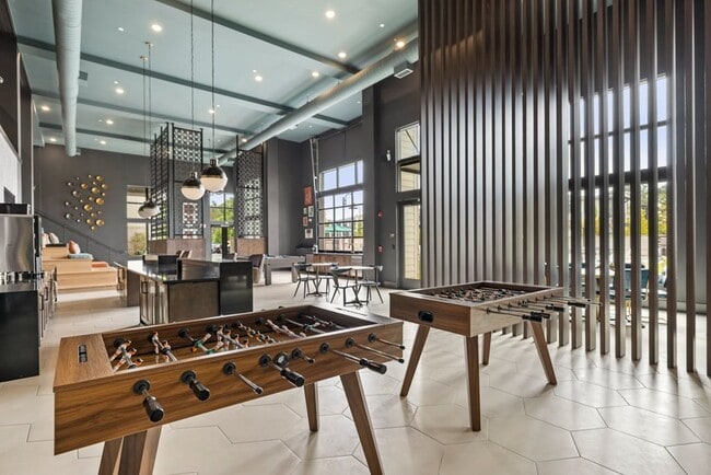 Clubroom with Foosball Tables