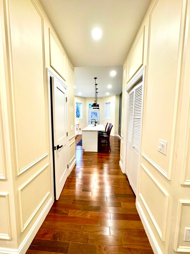 Hallway to shared kitchen