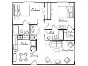 2BR/2BA
