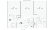 Grand | 2-Bedroom Floorplan