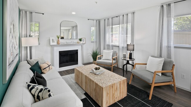 Luxury vinyl plank flooring throughout upgraded homes