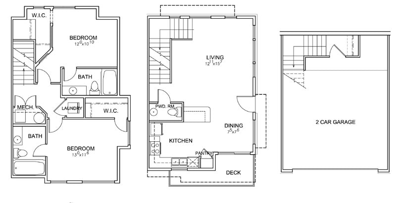 2BR/2BA - 2x2.5
