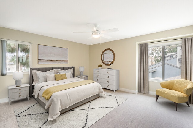 Renovated Package I bedroom with carpet