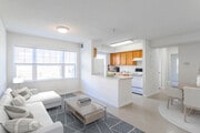 Virtually Staged Living Room Area