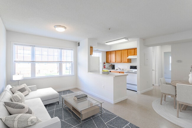 Virtually Staged Living Room Area