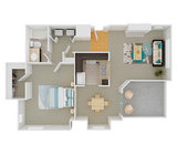 851 sq. ft.