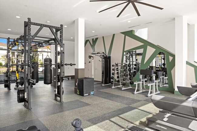 Two story wellness building with TRX | Yoga | Weightlifting t Enclave Heritage Flats in Otay Ranch - Enclave Heritage Flats Apartments