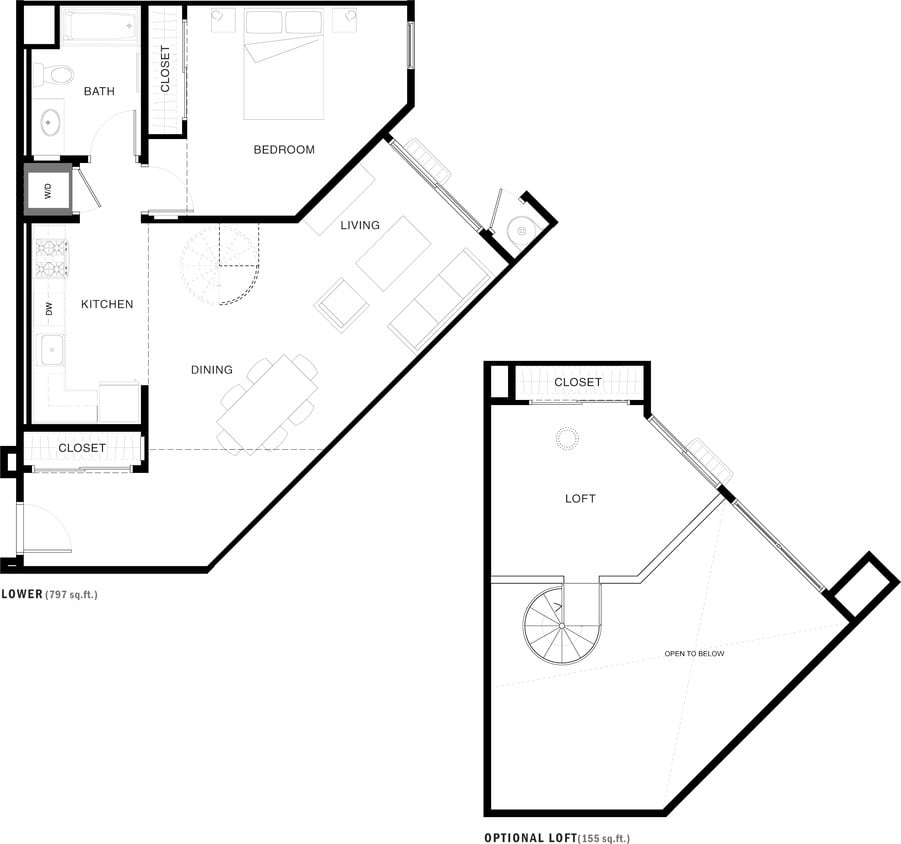 Floor Plan - 1B-1L