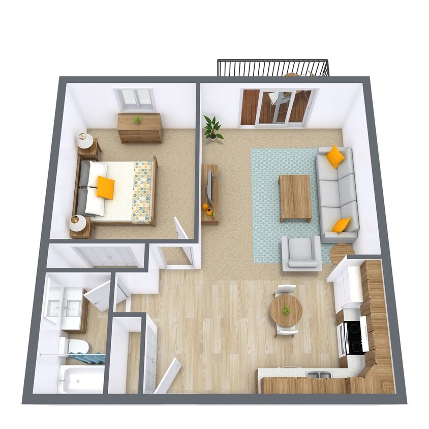 Floor Plan - One Bedroom 11A