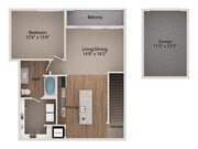 A5-G floor plan The Landing at Tiffany Springs