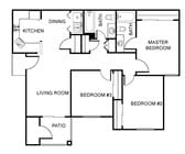 3BR/2BA