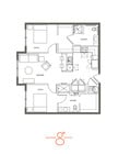 2 Bed, 2 Bath Classic