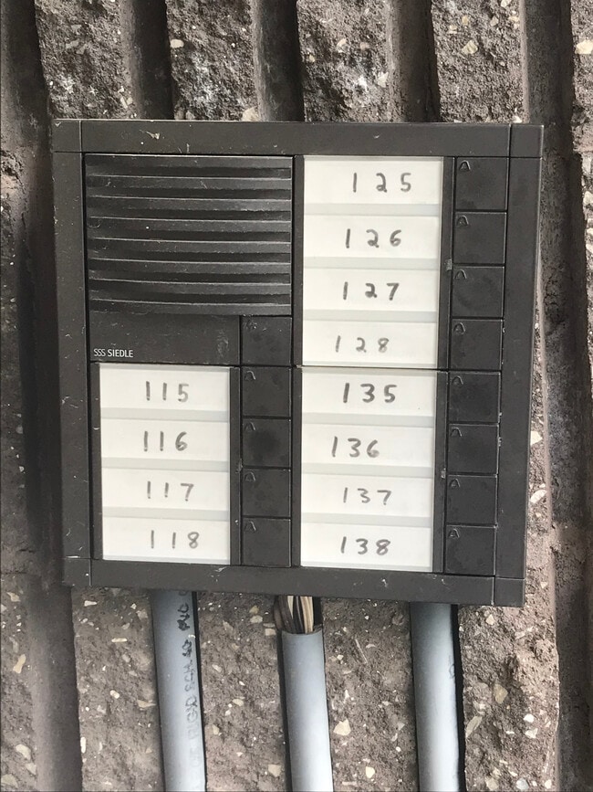 Building security / intercom system - 125 Leedom Way Unit 125
