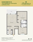 2Bedroom, 2 Bath Lower Level