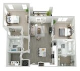 B2E floor plan The Peak at Nichols Plaza