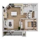 Pueblo Springs_The Mesa 1x1 804 sqft