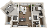 B1.25 floor plan Edge Flats