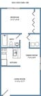 1-bed, 1-bath 1st floor