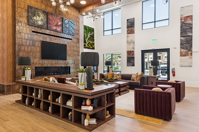 High ceilings and large windows provide plenty of natural light
