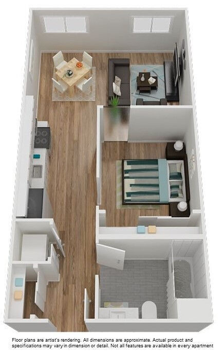 Floor Plan - A-Jr. 1x1