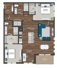 C7 | 2x2 | 1036 sq ft