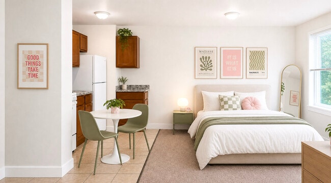 Estudio - Área de estar principal - Oakland Apartments