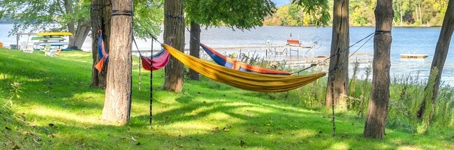 Our shared shoreline for all to enjoy. - Cross Lake Estates - Furnished Rentals