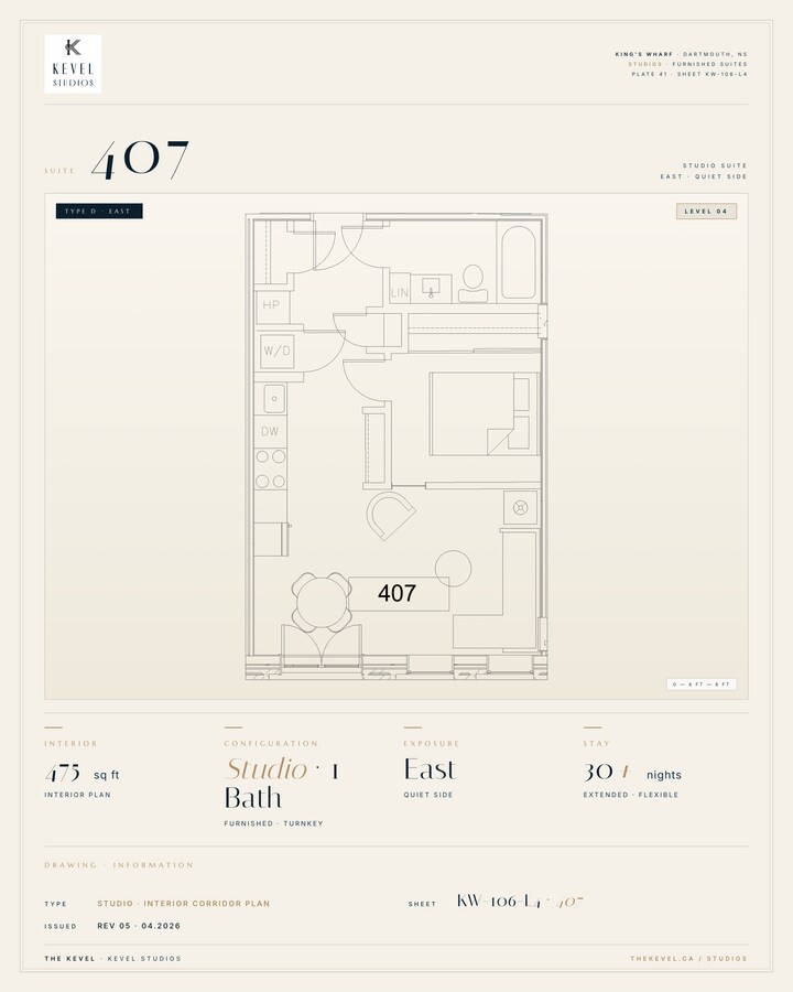1 Bedroom Suite · 475 sq ft - 1 Bedroom Suite · 475 sq ft Unit 407